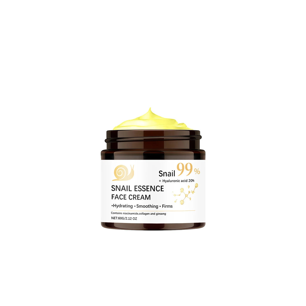 Snail Moisturizing Face Cream 99% - Premium Firming Cream with Hyaluronic Acid 