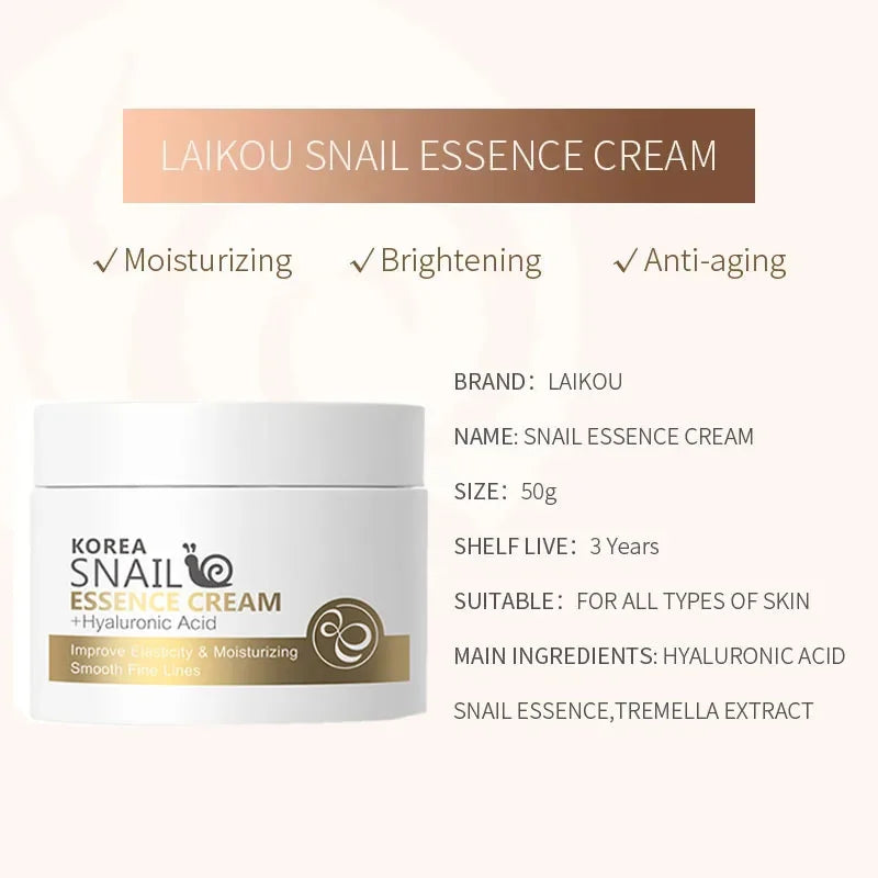 Snail Anti-Aging Cream 88% - Crema Reafirmante con Colágeno y Baba de Caracol