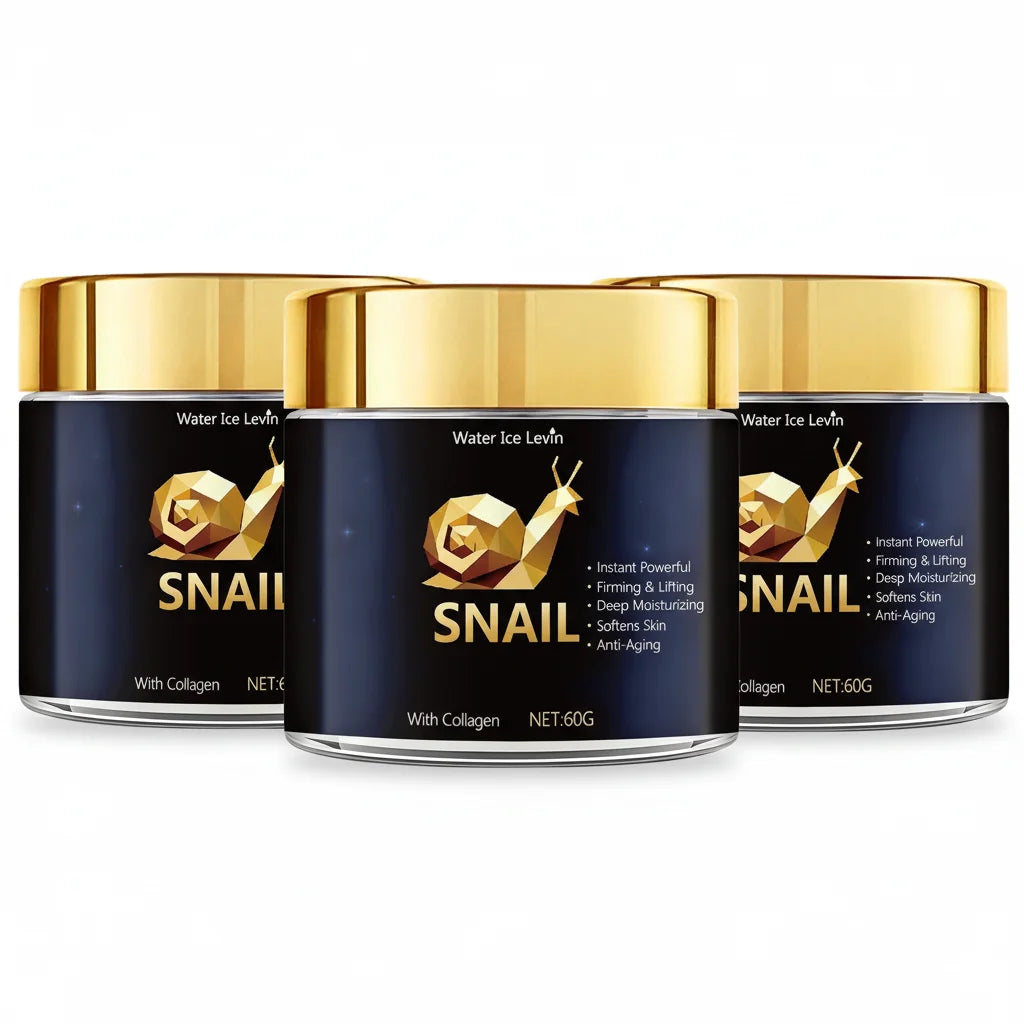 Snail Mucin Cream with Hyaluronic Acid & Collagen for Deep Moisture & Radiance, Suitable for All Skin Types Daily Care.