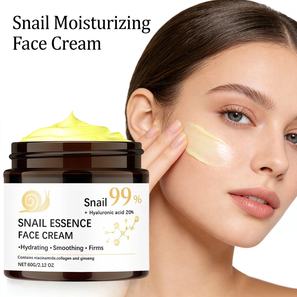 Snail Moisturizing Face Cream 99% - Crema Reafirmante Premium con Ácido Hialurónico