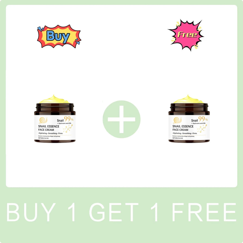 Snail Moisturizing Face Cream 99% - Crema Reafirmante Premium con Ácido Hialurónico