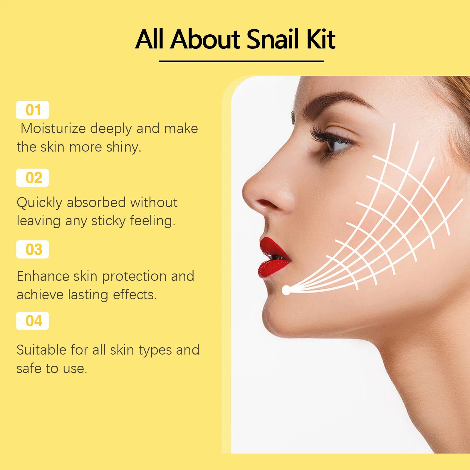 Snail Mucin 96 Skin Care Set - Kit Completo Hidratante e Iluminador
