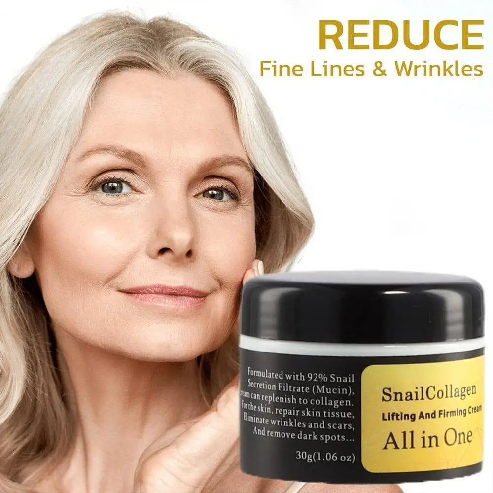 Snail Collagen Face Cream 92% - Pack 1/3/5 Piezas - Crema Reparadora Premium