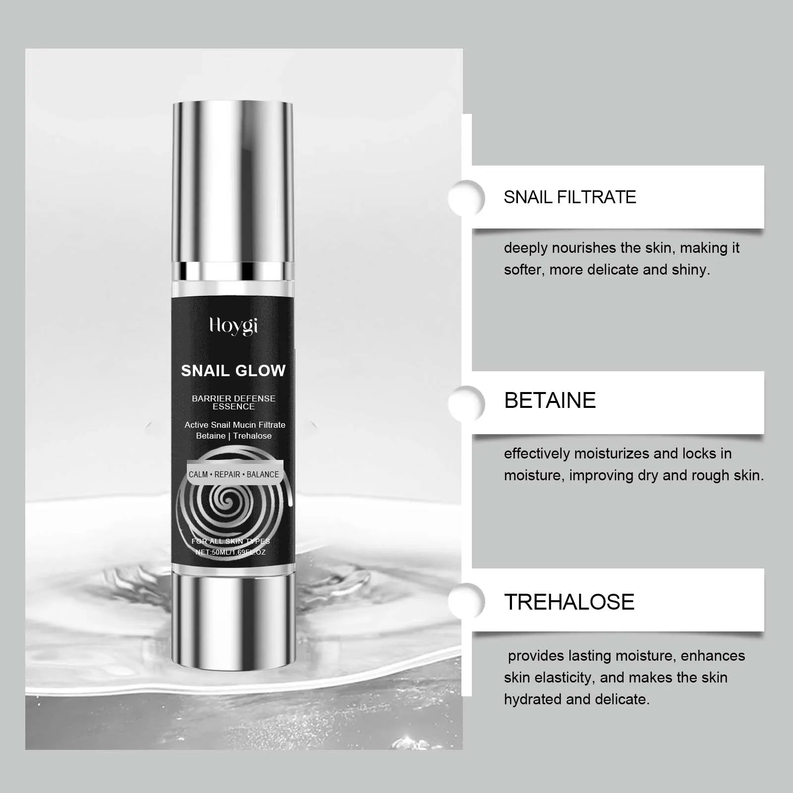 Snail Mucin Skincare Set - Kit 2 en 1 Crema y Esencia Antiedad Premium