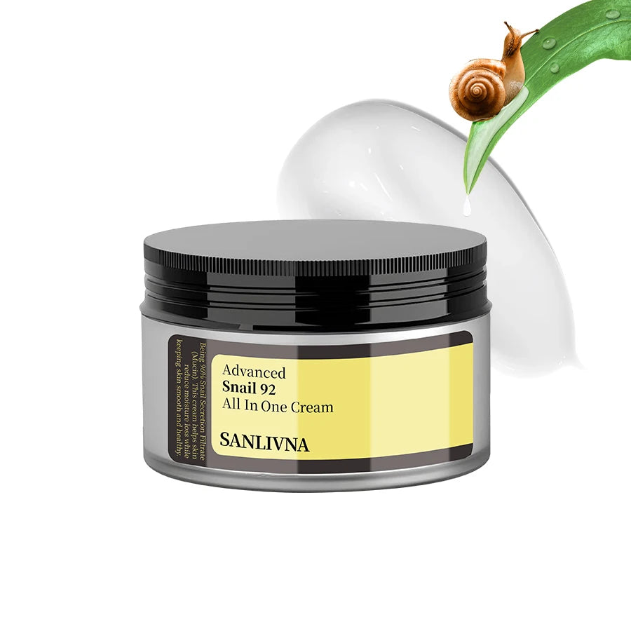 Snail Mucin 92% Facial Moisturizer - Crema Hidratante Ligera y Sedosa